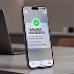 Sugar Baby Payment Methods: Cash vs Digital - Real Safety Breakdown From Someone Living It Smartphone screen displaying banking app with successful transfer notification, modern minimalist se